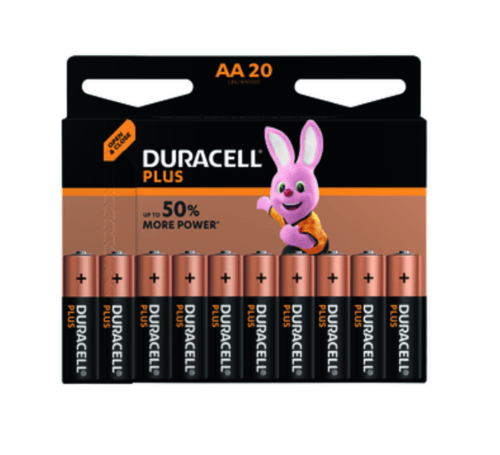 BATTERIA DURACELL PLUS 20+4 LR6 AA - Brico SA