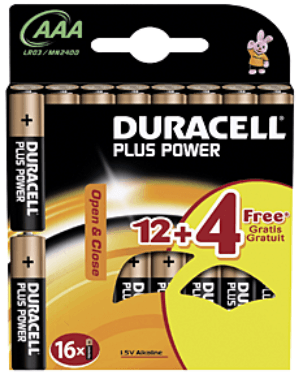 Duracell Plus Power Pile alcaline 1.5V AAA - Brico SA