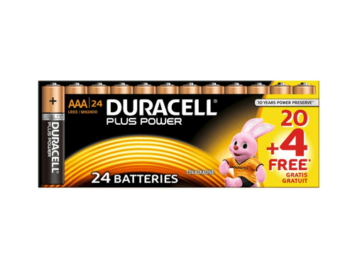 BATTERIA DURACELL PLUS 20+4 LR03 AAA - Brico SA