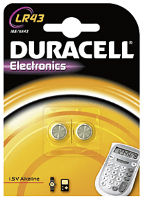 Duracell Electronics Pile alcalino 1.5V LR43 V12GA - Brico SA