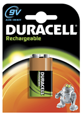 Duracell Rechargeables Nickel Metal Hydride Battery 9V 170mAh HR22 9.0V - Brico SA