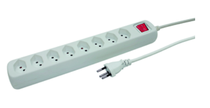 Presa multipla POWER EASY 1.5m bianco 8xT13 - Brico SA