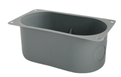 Scatola incastratura incombustibile grigio doppio 120x64mm - Brico SA