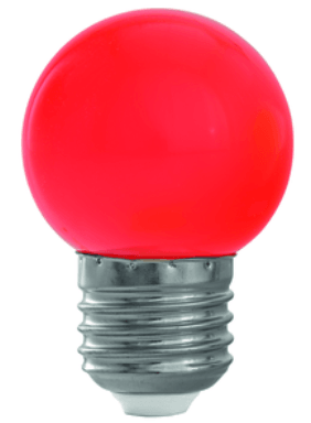 Lampada LED rosso 1W E27, 45x70mm - Brico SA