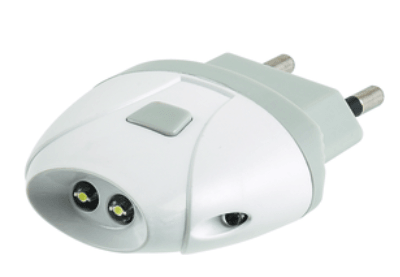 Safetylight LED bianco, custodia bianca/grigia, con 3 funzioni - Brico SA