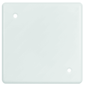 Targa di chiusura Basico Gr. 1, 86x86mm, con 2 viti di fissazione, bianco - Brico SA