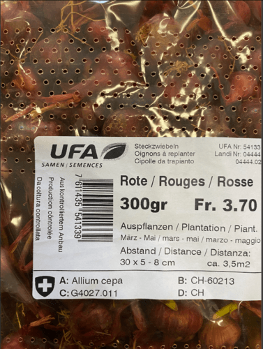 CIPOLLE DA SEMINA ROSSE 300G - Brico SA