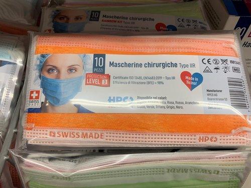 MASCHERINE CHIRURGICHE LEVEL 3 10PZ ASSORTITE - Brico SA